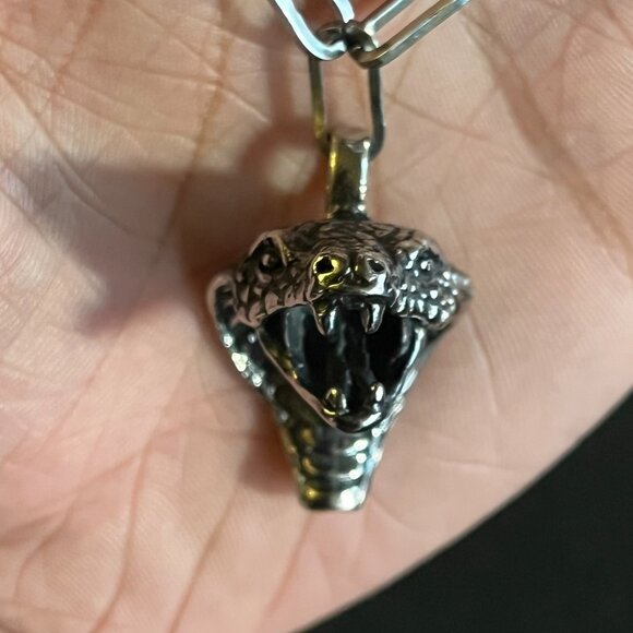 Cobra Stainless Steel Necklace - Picture 3 of 3